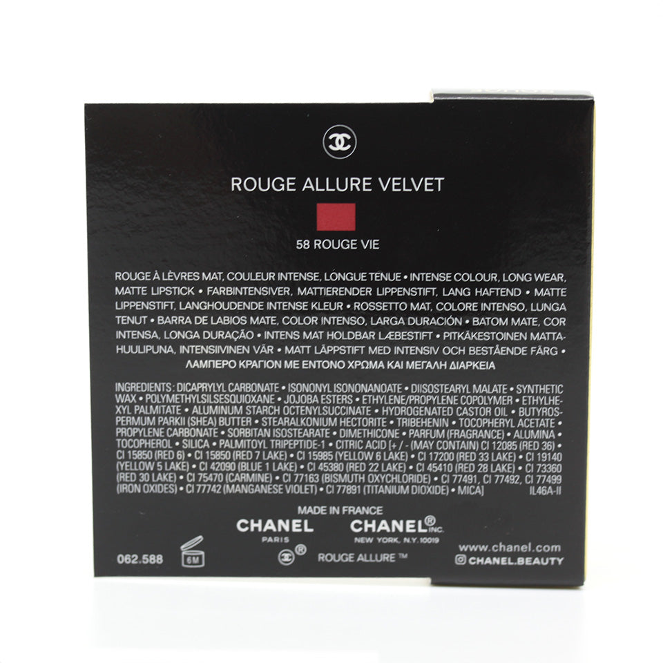 CHANEL ROUGE ALLURE VELVET lipstick 1g