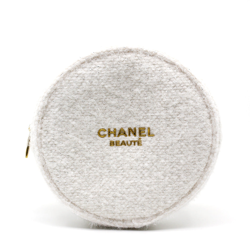 CHANEL White Pouch