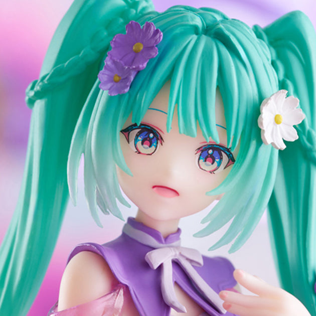 HATSUKE MIKU Noodle Stopper Figure Flower Fairy-Purple Cosmos-