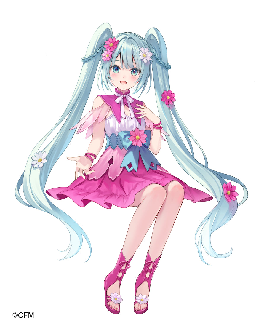 HATSUKE MIKU Noodle Stopper Figure Flower Fairy-Purple Cosmos-