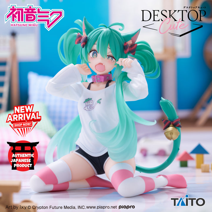 HATSUNE MIKU Desktop Cute Figure ~Cat Ear T-Shirt ver.~