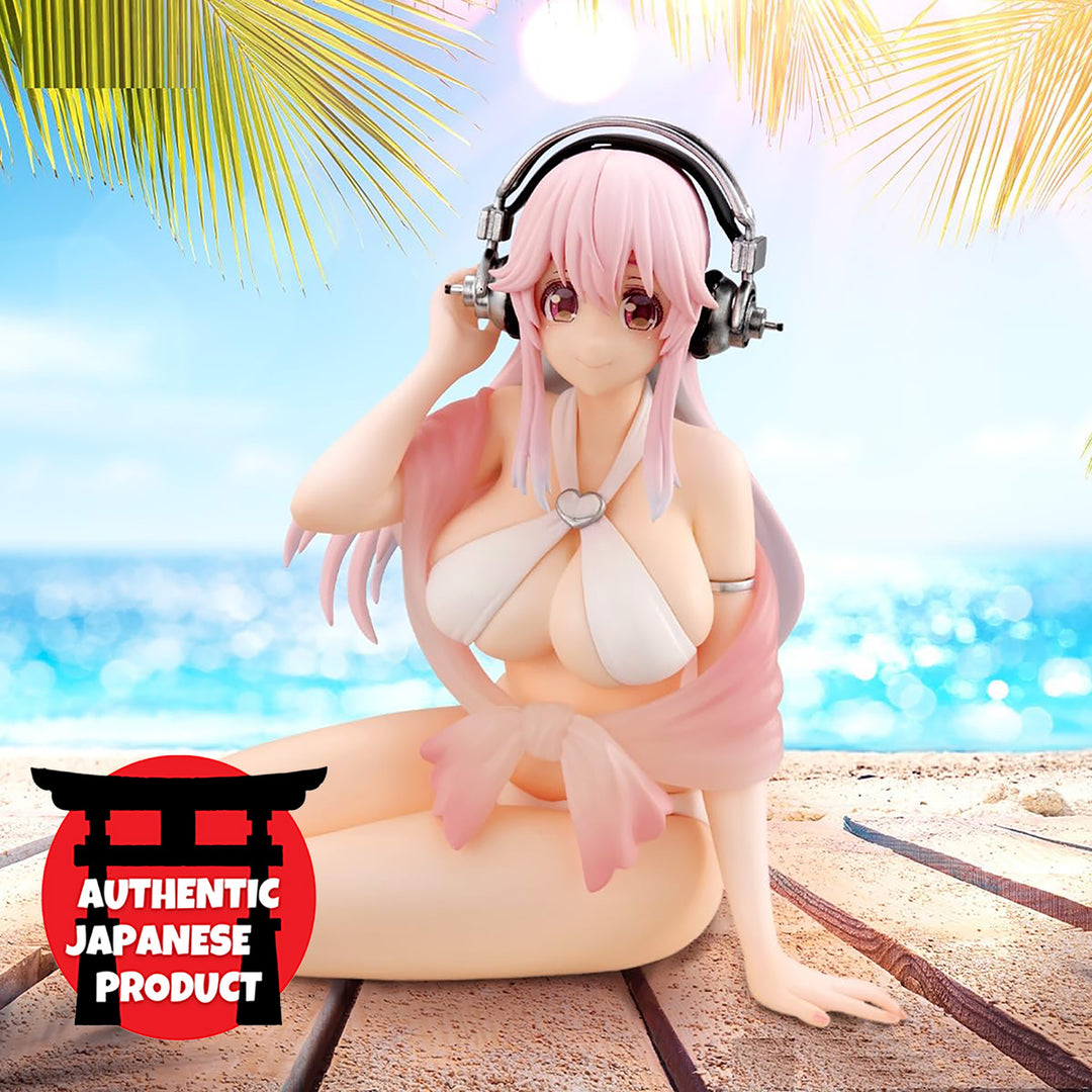 SUPER SONICO Noodle Stopper Figure White Bikini ver.